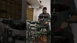 Double Bass Pedal Practice with Metronome | 1234 Counting | Drum Improvisation