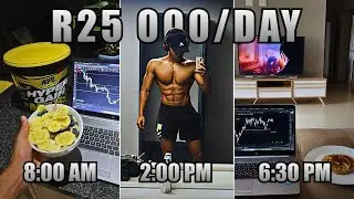 Spend a day with a 22y/o Forex Trader | I made R25k profit