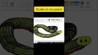 MOVING Snake in MS Paint #shorts #mspaint #ssc #jssc