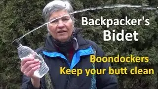Backpacker Bidet, Culo Clean, Clean Your Butt in the Woods