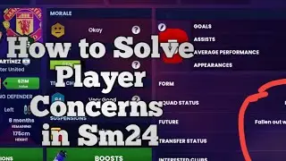 How to Solve Unsettled Players and Player concerns in Soccer Manager 2024. #howto #sm24