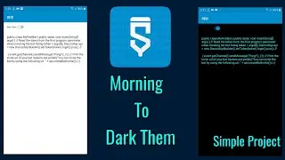 Morning to Night version | Them change | Sketchware simple Project | 