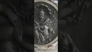 Lord Narasimha clay sculpture For commission work #youtubeshorts # dasa avatar #Vishnu