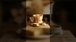 Kitten Grilled Cheese Mukbang 🧀🐱 #asmr #asmrsounds #satisfying #relaxingasmr #asmreating #ai #aiasmr