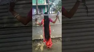 Long hair video wet hair drying 😯
