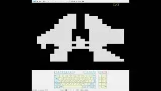 Друге тестування Bad Apple на Бейсіку-УКНЦ Basic UKNC