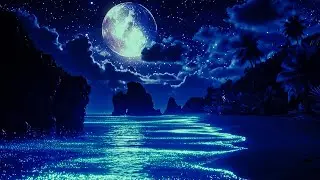 Ocean Ambience at Night | Minimal Dark Soundscape