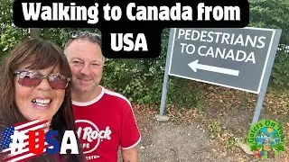 What you HAVE To Do Walking Across U.S Canada Border | Niagara Falls Border Crossing #niagarafalls 