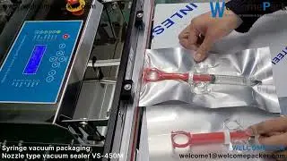 WELCOMEPACK / Syringe vacuum packaging / Nozzle type vacuum sealer VS-450M