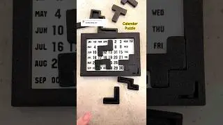 This Calendar Puzzle has 2 difficulty levels for solving each day. #puzzles