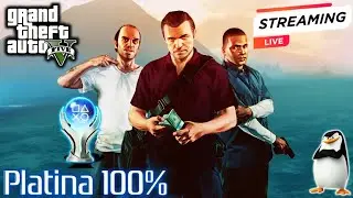 GTA 5 AO VIVO 🔴 Rumo &agrave; Platina 100% + Guia de Trof&eacute;us e Dicas!