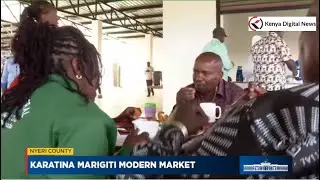 Humble DP Kindiki Enjoys a Cup of Tea With Local Traders at Marigiti Modern Market in Karatina