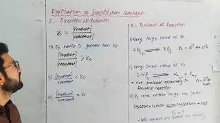 Application of equilibrium constent || Chemistry class 11 || Chemistry with M faisal