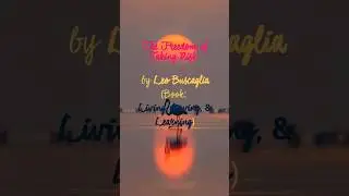 The Freedom of Taking Risks Leo Buscaglia