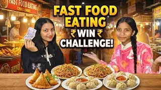 The foodie Anju samosa challenge and earn money 🤑 #foodie #thefoodieanju #shorts 