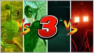 Yellow HULK siren head Vs green  siren head Vs LITTLE home head Vs red home head BATTLE 🙀🙀