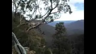 Blue Mountains Walks: Overcliff and Undercliff Tracks Wentworth Falls NSW Australia July 2014