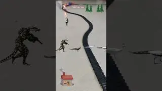 Army Snake🐍 is following the peacock family near the railway track and the train is approaching fast