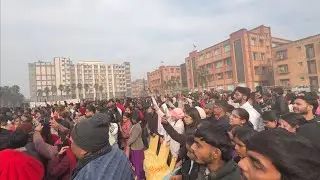 Lohri celebration at university❤️MMDU