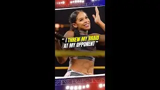 Bianca Belair on the origin of her hair whip signature move  #wwe #wrestling #biancabelair #shorts