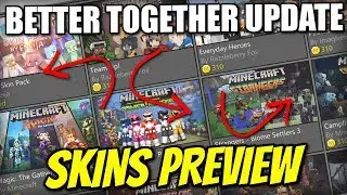 SKIN PACKS - Sneak Peek [ Better Together Update ] Minecraft Xbox / PE / Windows 10 / Switch