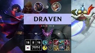 Draven Mid vs Corki - KR Master Patch 14.13