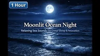 Moonlit Ocean Night &ndash; Relaxing Sea Sounds for Deep Sleep 1 Hour