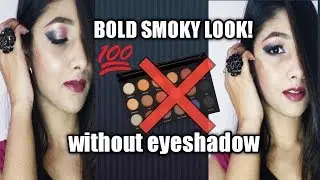 Easy Bold party Makeup look ! No eyeshadow