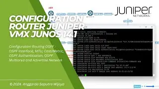 How To Configuration Router Juniper vMX Junos 14.1 In PNETLAB - Routing OSPF Configuration