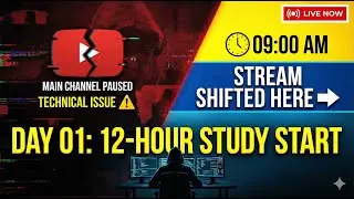 🔴 LIVE DAY 01: 12-Hour Study With Me | Target NEET 2026 (Official Stream)