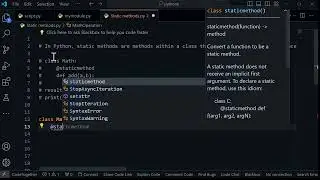 Static methods || PYTHON