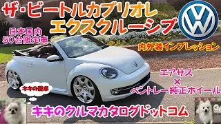 VW ザ・ビートルカブリオレ愛車紹介！！ 日本限定50台エクスクルーシブ！！ エアサス × ベントレー純正ホイール
