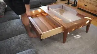 Half blind dovetail drawer in operation. Friction fit!