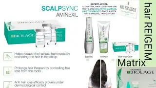 Matrix hair treatment|MATRIX Biolage ScalpSync Aminexil Hair Treatment |best for hair fall anti dand