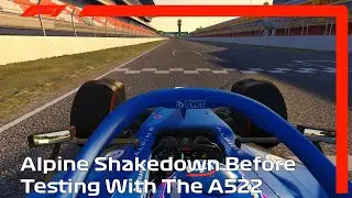 Alpine Shakedown NEW A522 At Barcelona