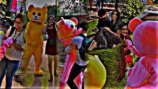 Teddy bear prank only girls reaction🥰 || Connaught Place and CP😱 || comedy short #prank #girls😘❣️
