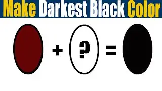 How To Make Color Darkest Black Acrylic Paint
