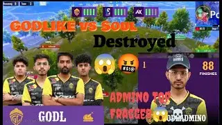 GODLIKE 💛 Destroyed Team Soul😱☠️ Back to Back wipe K9 eSports 🤬 Admino Top Wicked Player 88 Finishes