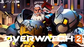 OVERWATCH 2 - Alem&atilde;o Reinhardt Wilhelm : Gameplay!!!  PS4 PRO