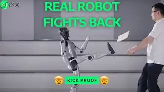 Real Humanoid Robot With AI Learning - MagicBot Z1 Survives Full Force Kicks