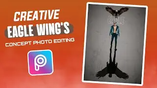 EAGLE WING'S SHADOW CONCEPT PHOTO EDITING | WINGS PHOTO EDITING TUTORIAL IN PICSART