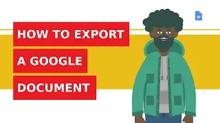 How to export a Google Document to a different format?