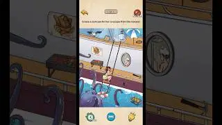 Nightmare Puzzle: The Unknown - Level 36 - Create a staircase for help to escape from the monster.