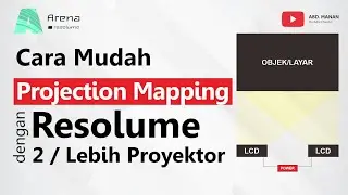 Cara Mudah Projection Mapping Resolume dengan 2 atau Lebih Proyektor