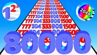Number Master против Ball Run 2048 (новое обновление) Игровой процесс максимального уровня