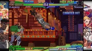 CAPCOM FIGHTING COLLECTION 2_Sf Alpha 3 arcade mode Balrog Japanese version
