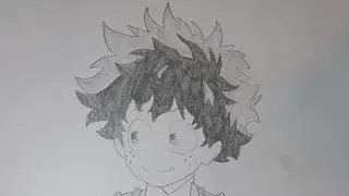 How to Draw Deku (Izuku Midoriya) Step-by-Step 🔥 | Easy My Hero Academia Tutorial