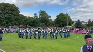 City of Edinburgh pipe band 2023 at the world pipe band championships 2023