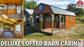 Derksen's Deluxe Lofted Barn Cabin. Backyard Storage or DIY Tiny Home