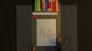 Easy Calligraphy hack 💥🤩 #shorts #tutorial #video #hack #easy #easyart #sparts